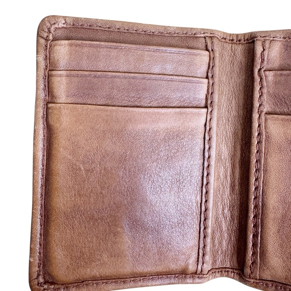 TECOVAS Small Leather Wallet Card Holder One Size in Tan - Picture 5 of 10